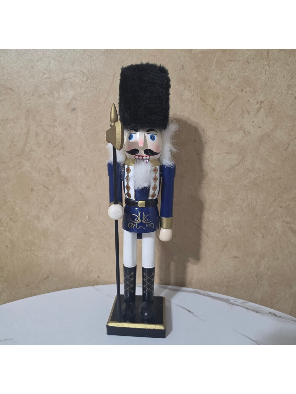 Garden Ridge 12in Nutcracker Soldier Blue Gold Christmas Holiday Decor